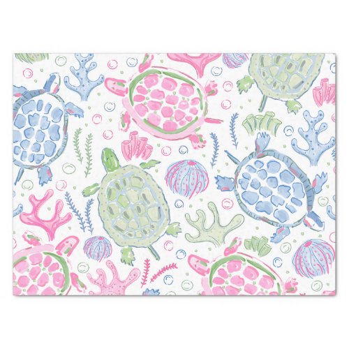 Watercolor Sea Turtles Ocean Tissue Paper
