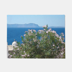 Watercolor sea view doormat