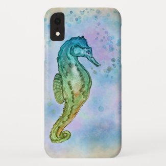 Watercolor Seahorse iPhone XR Case