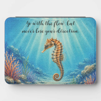 Watercolor Seahorse in Calm Water Kindle Cover
