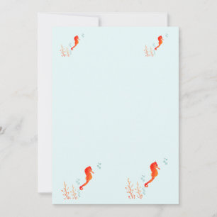 Watercolor Seahorse Mug – Cute Ocean Animal Cup fo Invitation