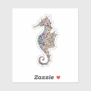 Watercolor Seahorse Sticker