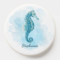 Watercolor Seahorse Underwater Ocean PopSocket | Zazzle