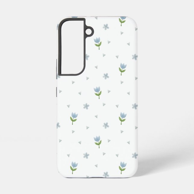 Watercolor Seamless Pattern Flowers Samsung Galaxy Case (Back)