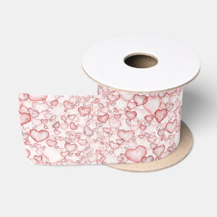 watercolor seamless pattern satin ribbon