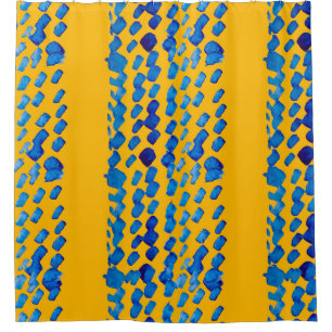 Watercolor seamless pattern with abstract spots an shower curtain