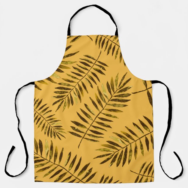 Watercolor seamless pattern with colorful abstract apron (Front)