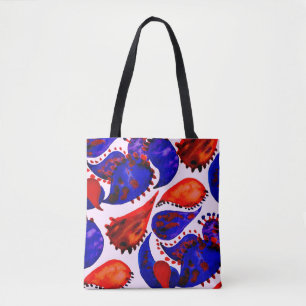 Watercolor seamless pattern with paisley. Abstract Tote Bag
