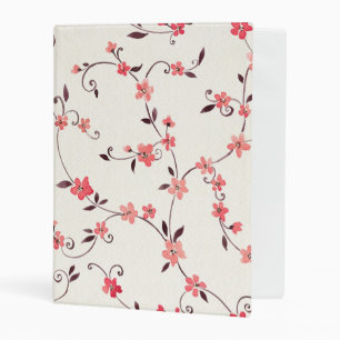 Watercolor seamless pattern with styled spring mini binder