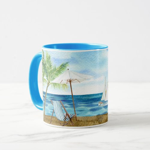 Watercolor Seascape  Mug