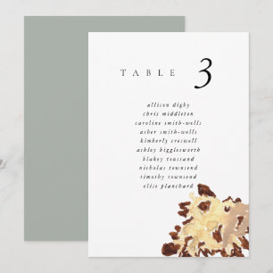 Watercolor Seashell Beach 5x7" Wedding Seat Chart