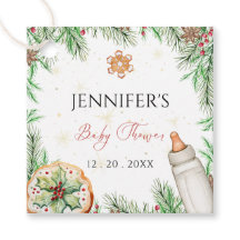Watercolor Seasonal Christmas Baby Shower