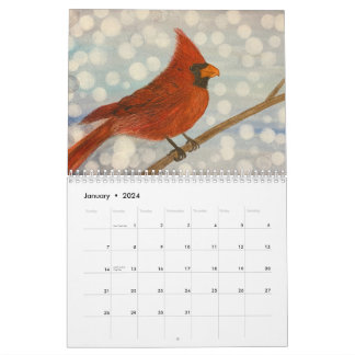 Watercolor Seasonal Designs Calendar