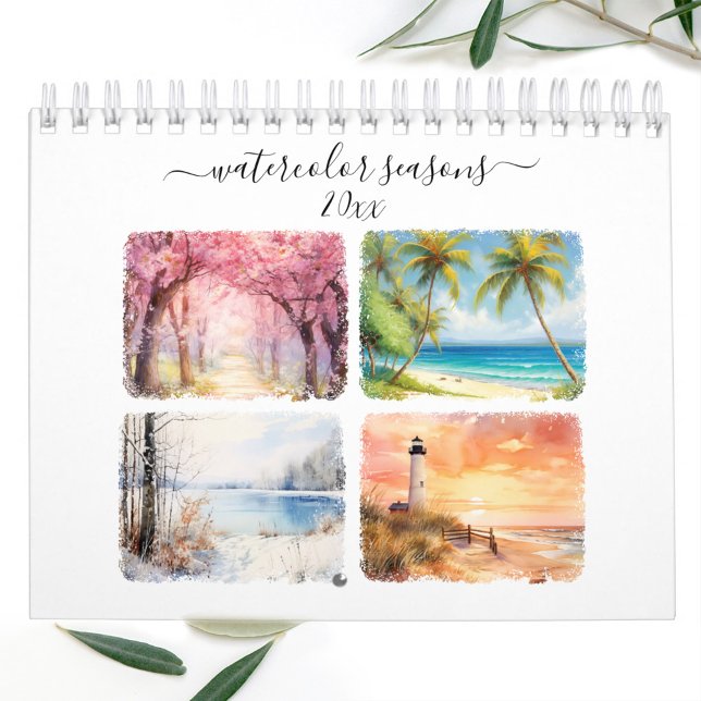 Watercolor Seasonal Wall Calendar (Watercolor Seasonal Wall Calendar)