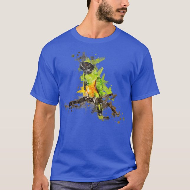 Watercolor Senegal Parrot T-Shirt (Front)