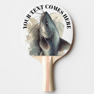 Watercolor Series: Catfish Ping Pong Paddle