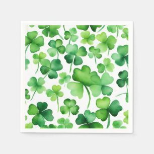 Watercolor Shamrock Napkins
