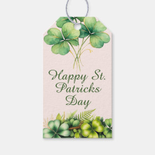 Watercolor Shamrock St. Patrick's Day Gift Tags