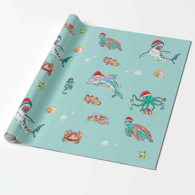 Shark store wrapping paper