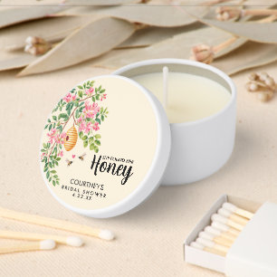 Watercolor She Found Her Honey Bridal Shower  Mini Candle Favors
