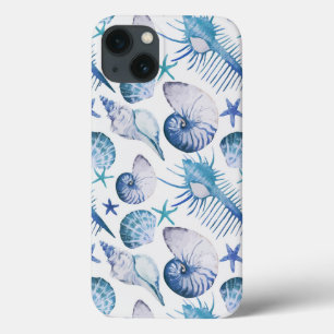 Watercolor Shells iPhone 13 Case