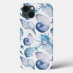 Watercolor Shells iPhone 13 Case