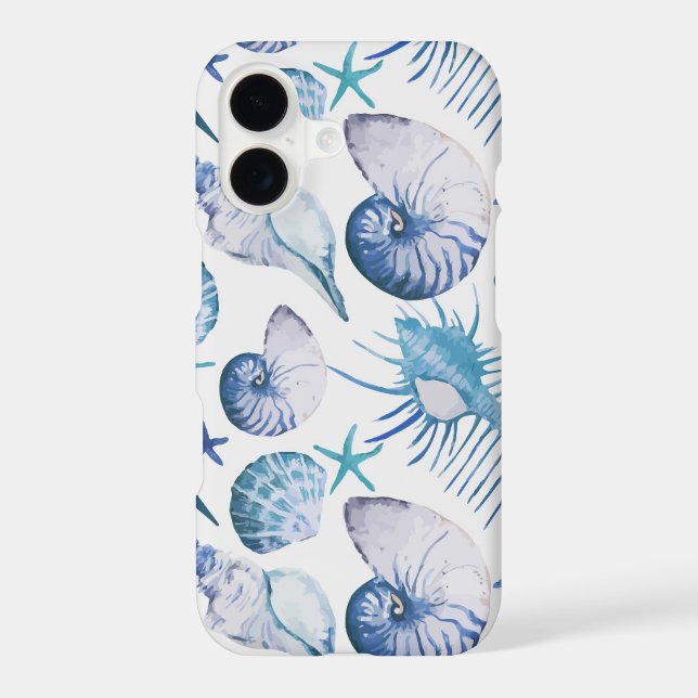 Watercolor Shells Iphone Case (Back)