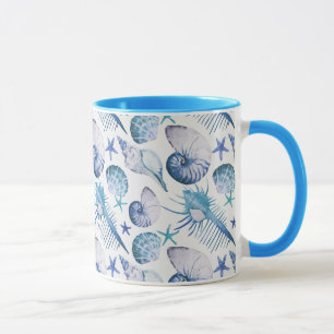Watercolor Shells Mug
