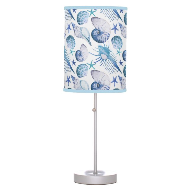 Watercolor Shells Table Lamp (Front)