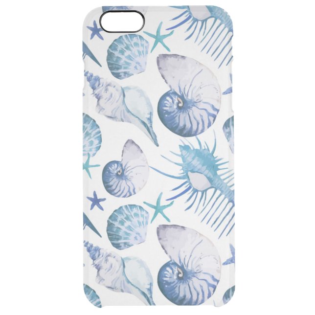 Watercolor Shells Uncommon iPhone Case (Back)