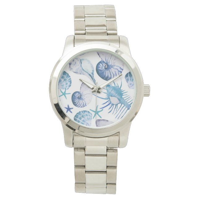 Watercolor Shells Watch (Front)