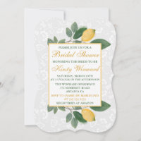 Watercolor Sicilian Lemons Bridal Shower