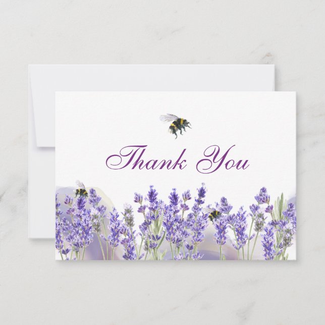 Watercolor Simple Elegant Boho Stylish Thank You Card (Front)