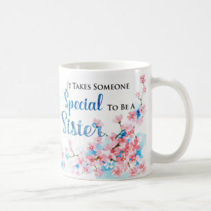 Watercolor Sister Birthday Gift Mug