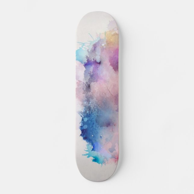 Watercolor Skateboard Deck (Front)