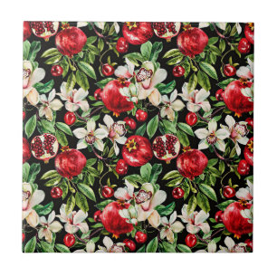 Watercolor sketched detailed elegant pattern of da ceramic tile