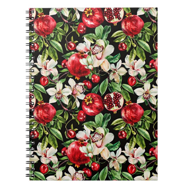 Watercolor sketched detailed elegant pattern of da notebook (Front)