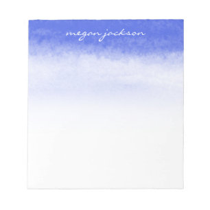 Watercolor Skies Personalized Notepad