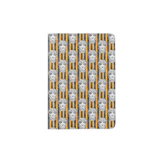 Watercolor Skulls Passport Holder