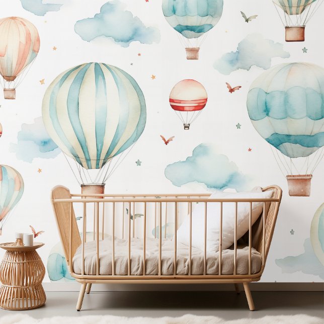 Watercolor Sky Adventure Seamless Pattern Wallpaper (Creator Uploaded)