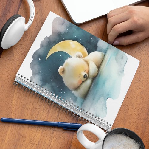 Watercolor Sleeping Bear Notebook