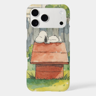 Watercolor Sleeping Dog on Red Doghouse Art iPhone 17 Pro Max Case