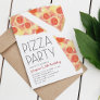 Watercolor Slice | Kids Pizza Party Birthday Invitation