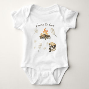 Watercolor S'more Baby Shower  Bodysuit