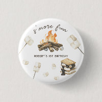 Watercolor S'more Campfire 1st Birthday