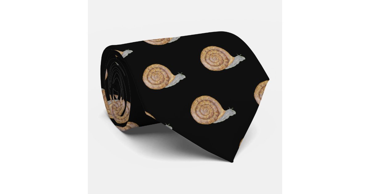 Watercolor Snail Neck Tie | Zazzle