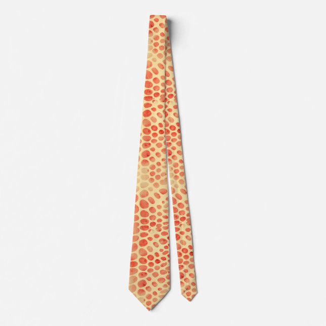Watercolor Snake Print Neck Tie (Front)
