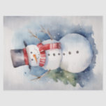 Watercolor Snowman at Christmas Decoupage Tissue Paper<br><div class="desc">Step into a magical winter wonderland with our delightful decoupage paper featuring a watercolor snowman celebrating Christmas. Immerse yourself in the whimsical details and festive charm captured on each sheet, evoking the joy and merriment of the holiday season. Perfect for adding a touch of seasonal cheer to your crafting projects,...</div>