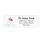 Watercolor Snowman Festive Holiday Return Address Label<br><div class="desc">These festive return address labels feature a cute design with a hand painted watercolor snowman with three coal buttons,  a carrot nose,  and red scarf. The cute,  whimsical style is perfect for your Christmas and holiday mailings.</div>