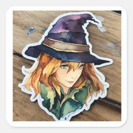 Watercolor sorting hat stickers